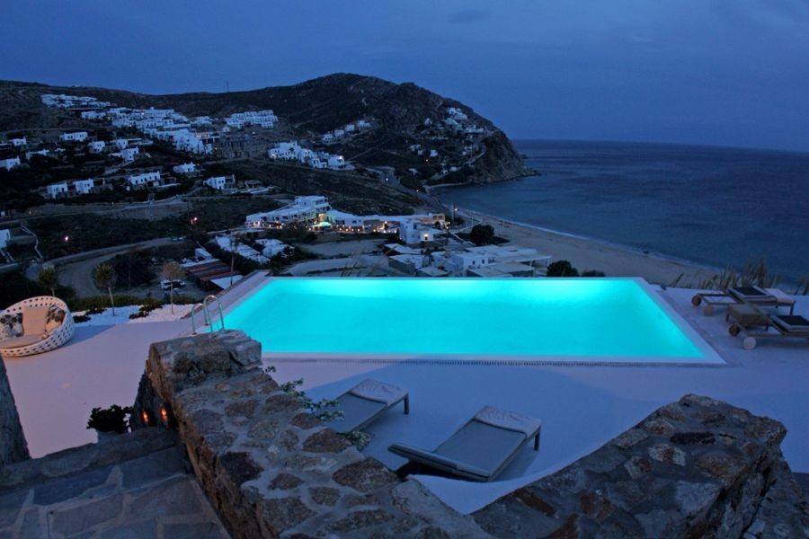 In Elia Beach in Mykonos, located 160 meters from the shorel