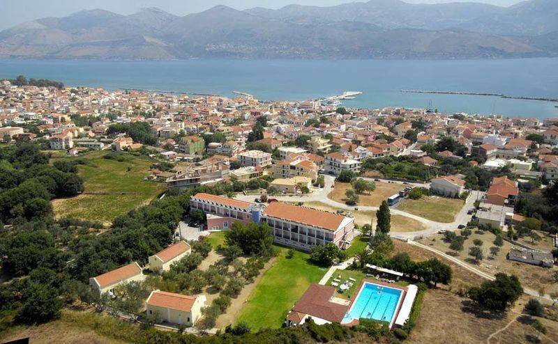 Panoramic view, overloking to the town