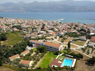 Panoramic view, overloking to the town