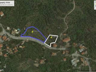 Γειτονικό οικόπεδο επίσης προς πώληση 823 τ.μ. 110.000 ευρώ.