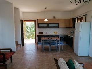 Kitchen/living room of 2maisonette,ground floor of building.