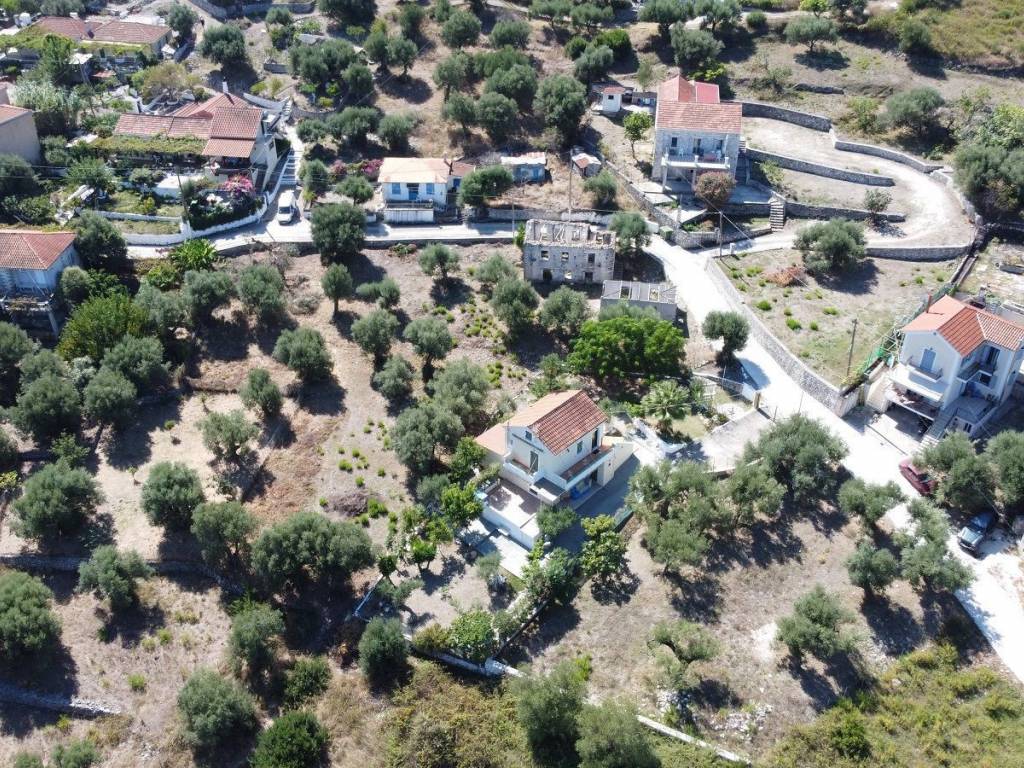 Aerial views of property for sale in Ag. Saranta, Ithaca