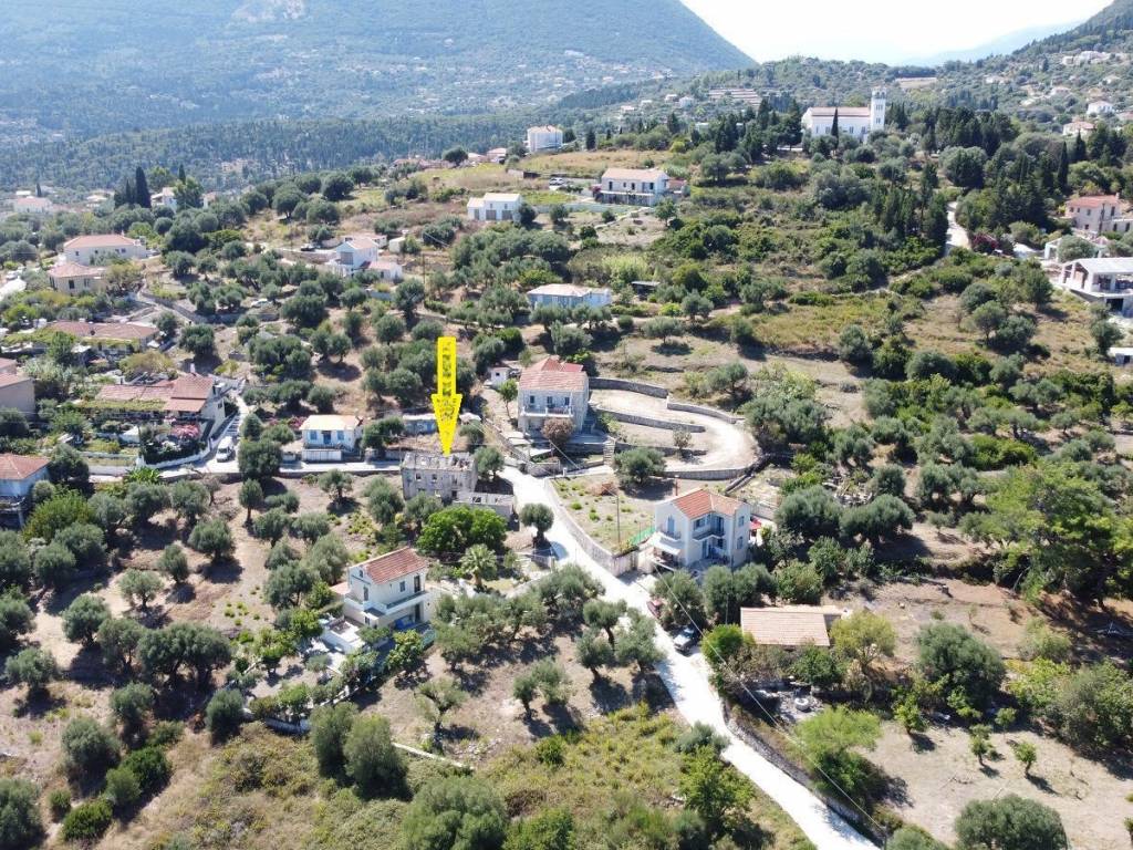 Aerial views of property for sale in Ag. Saranta, Ithaca