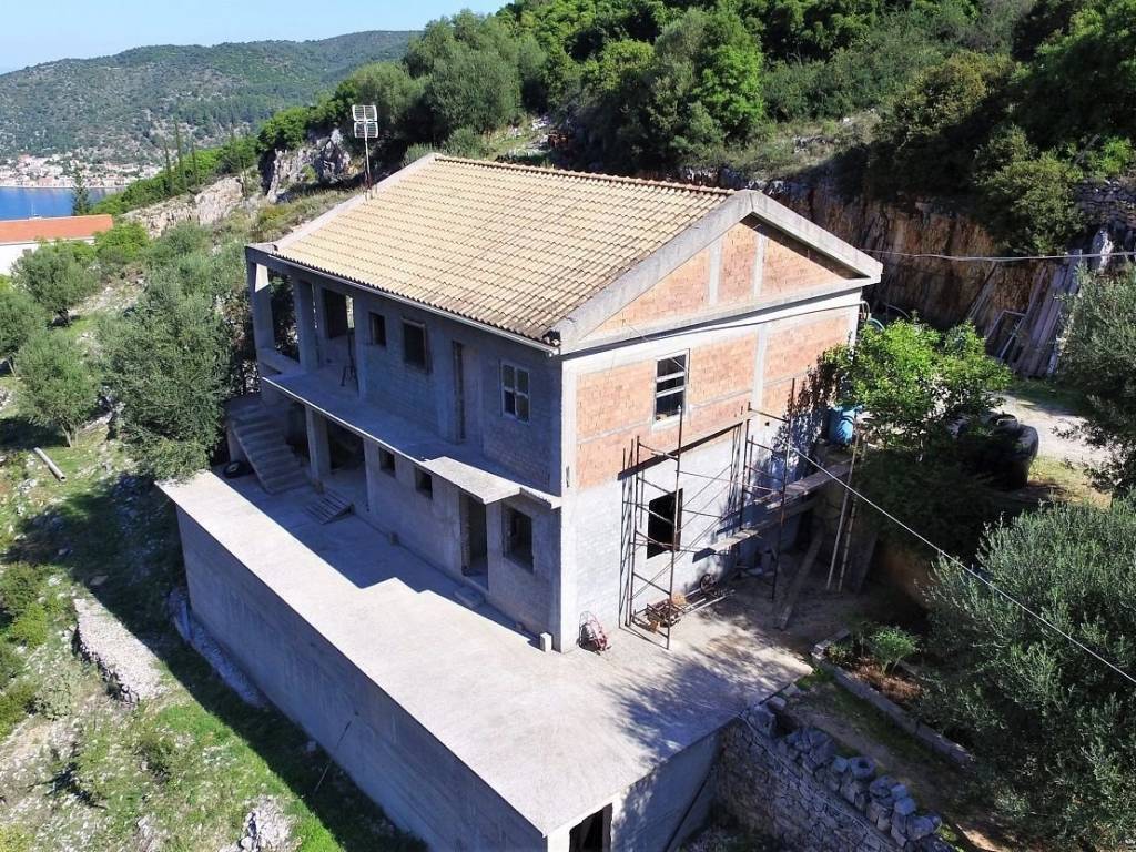 Aerial view of building