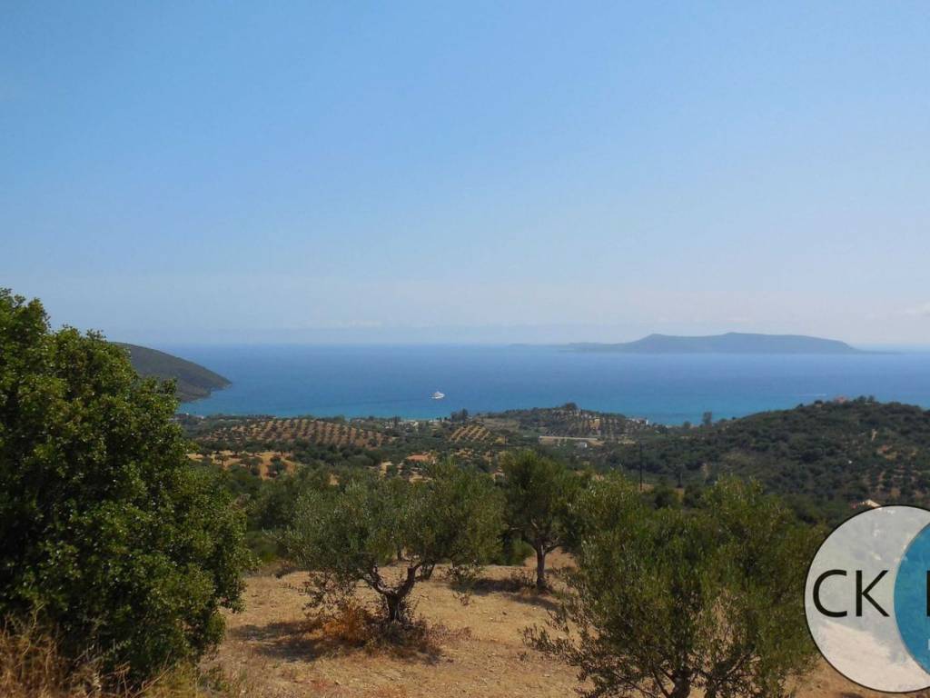 View of Finikounda from the plot