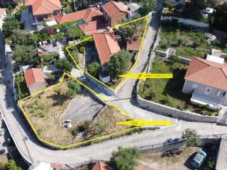 Aerial views of house for sale in Perachori, Ithaca Greece