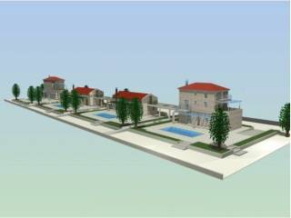 Newly built stone houses with a total area of 125 sq.m