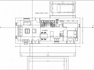 Newly built stone houses with a total area of 125 sq.m