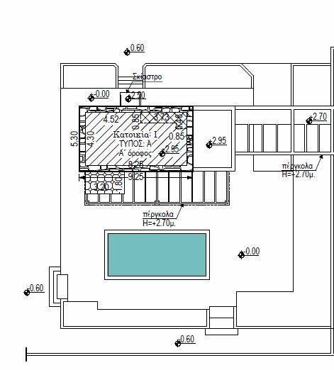 Newly built stone houses with a total area of 125 sq.m