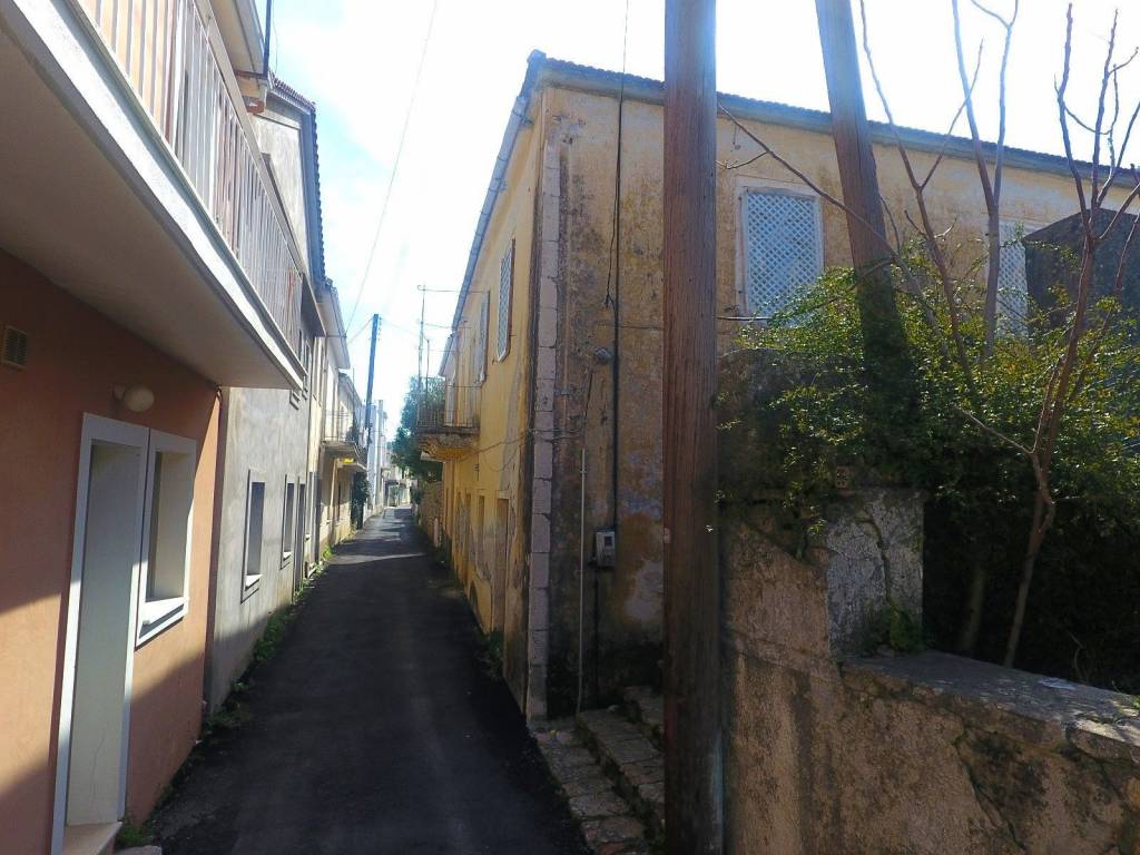 Exterior of house and street view