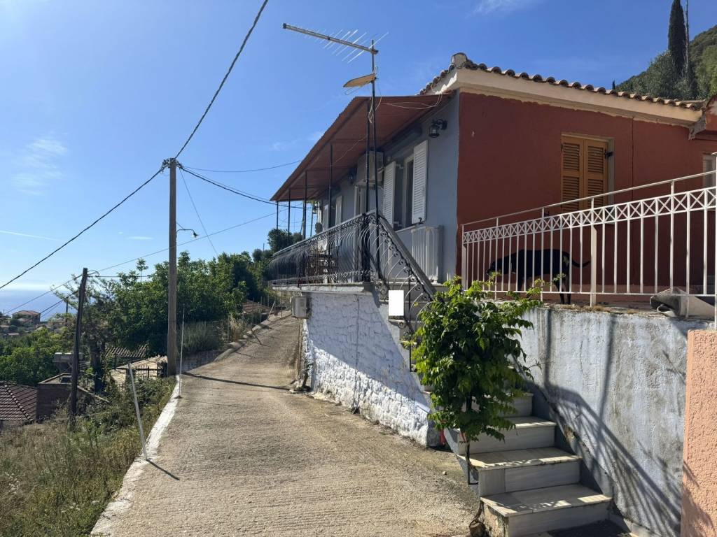 Access stairs and exterior of house