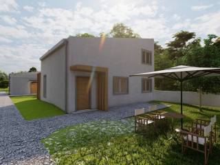 New luxury construction project for a detached house of 120