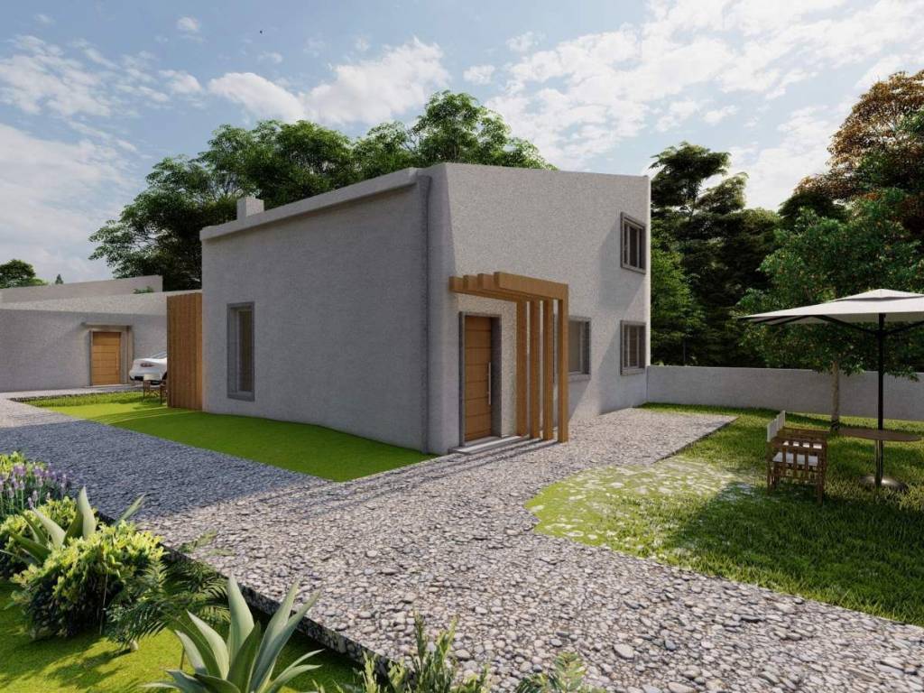 New luxury construction project for a detached house of 120