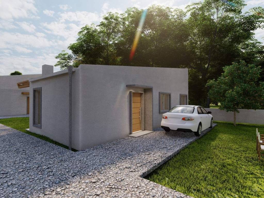 New luxury construction project for a detached house of 120