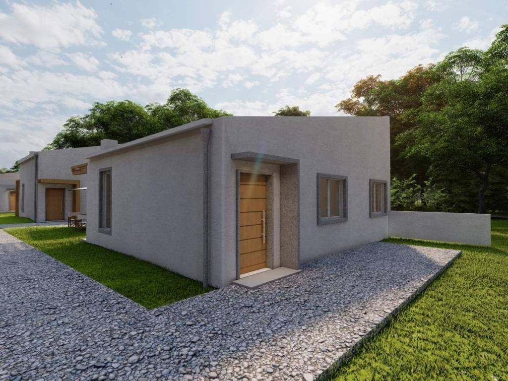 New luxury construction project for a detached house of 120