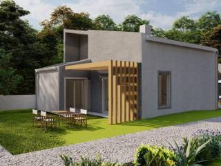 New luxury construction project for a detached house of 100