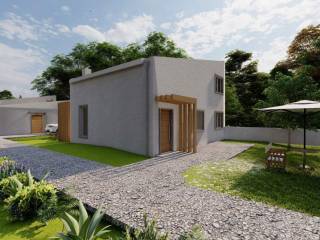 New luxury construction project for a detached house of 100