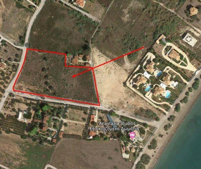 Excellent seaside parcel in Porto Heli in Petrothalasa area