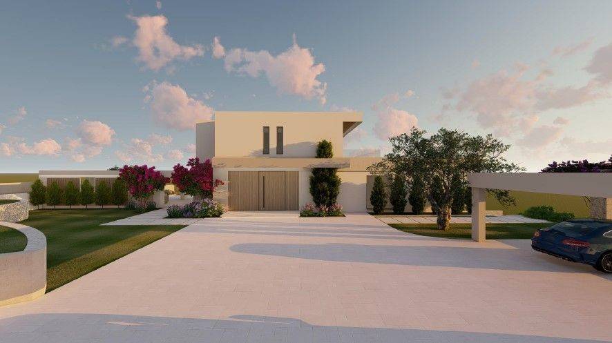 Development project of a luxury villa construction