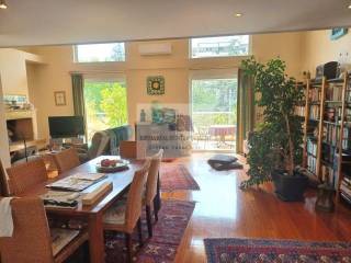 LIVING - DINING ROOM WITH FIREPLACE