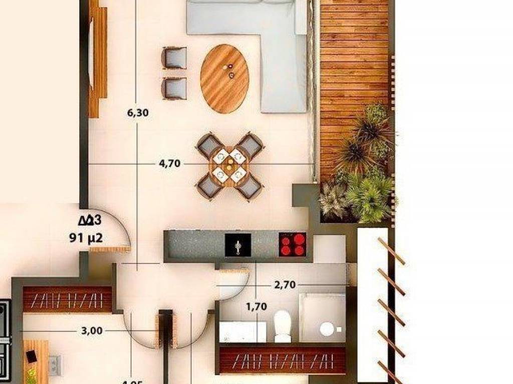 Forumland Real Estate, Κάτοψη 1ου  Δ3