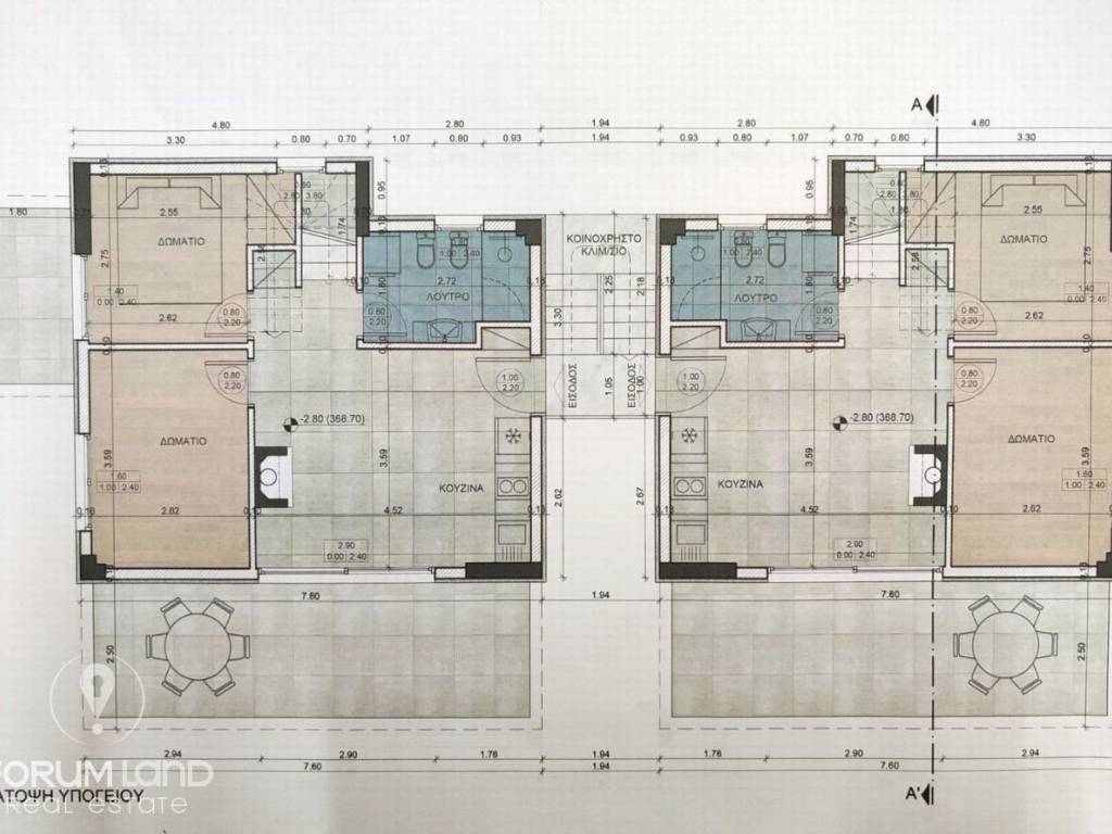 Forumland Real Estate, Κάτοψη Υπογείου