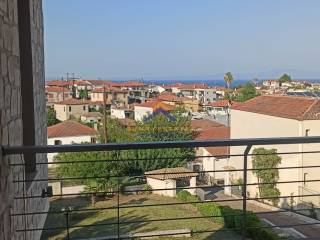 Bedroom balcony distant sea view.