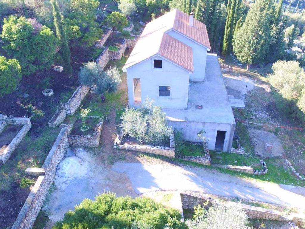 Aerial views of house