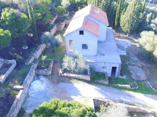 Aerial views of house