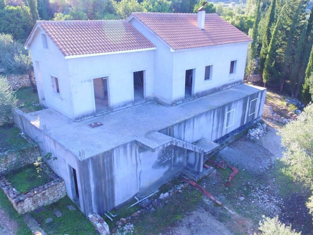 Aerial views of house