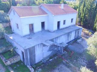 Aerial views of house