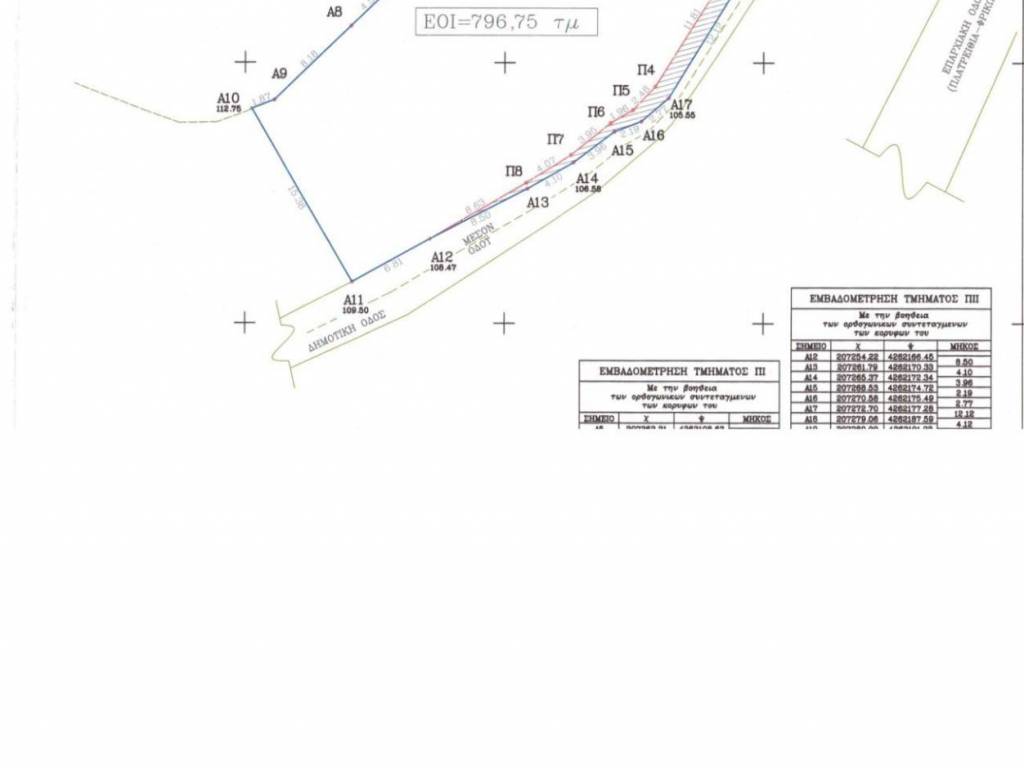 Survey diagram of plot