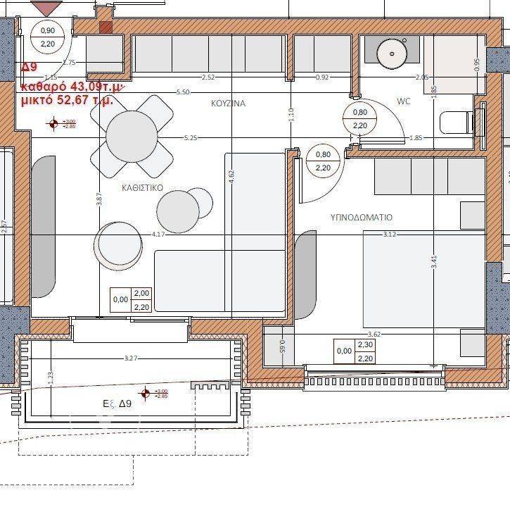 Forumland Real Estate, κάτοψη 2ου 52,67τ.μ.