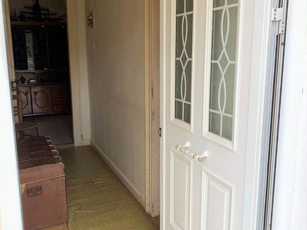 Front door of house