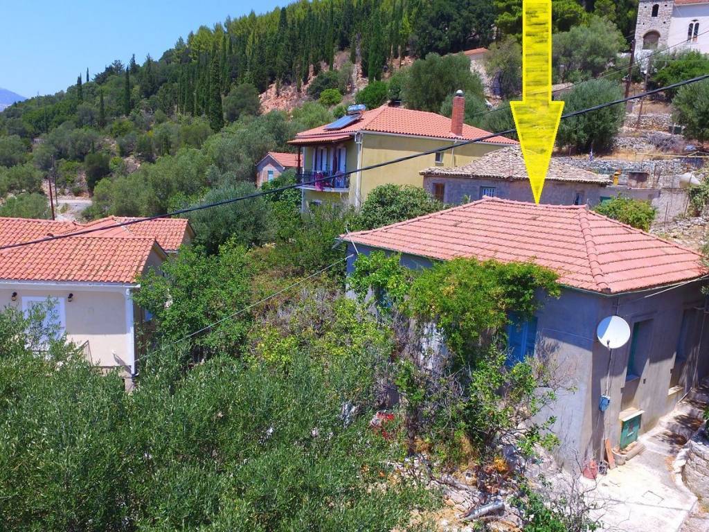 Aerial view of exterior of house