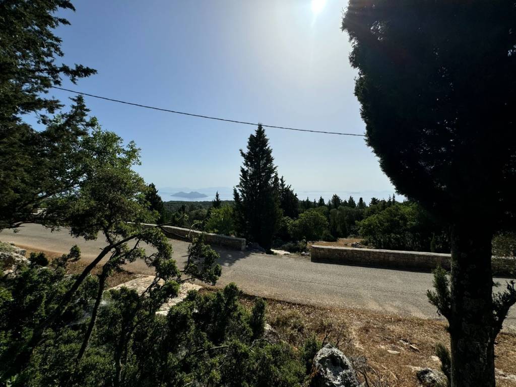 Sea views from the plot, with Atokos island