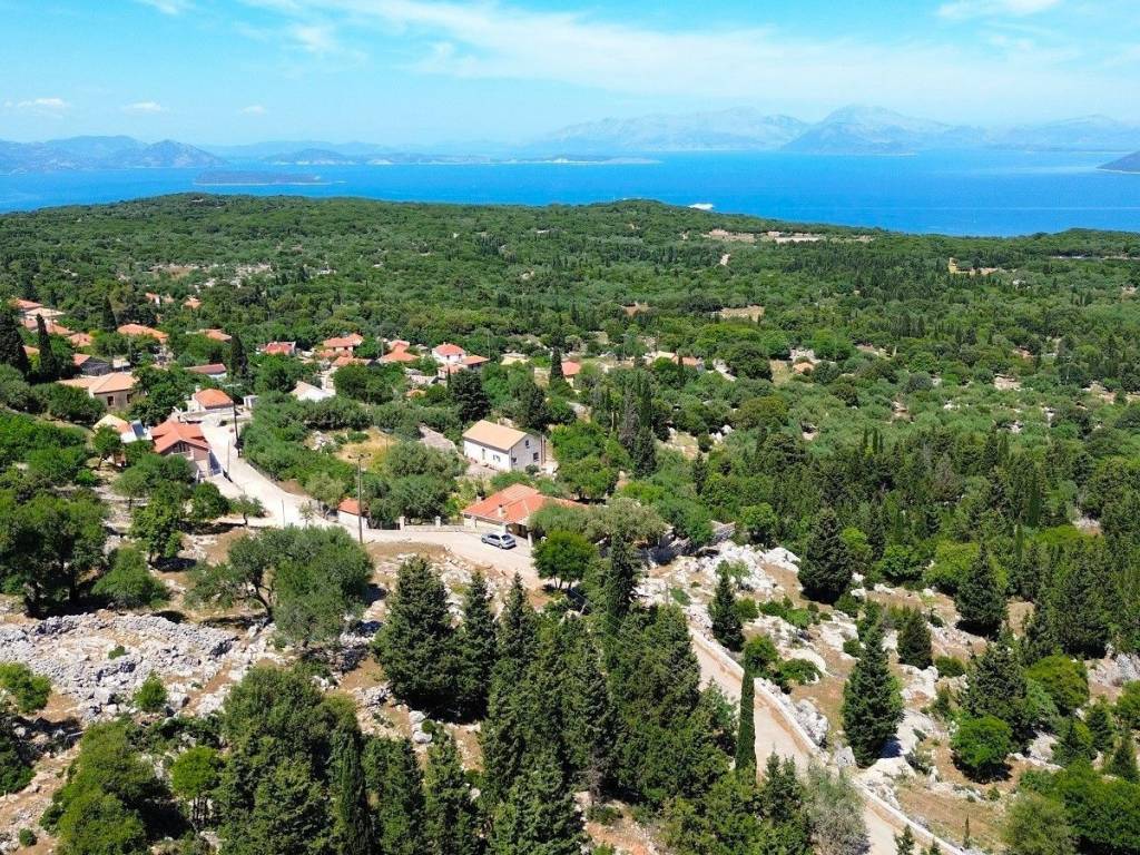 Aerial views of plot and Anoghi village