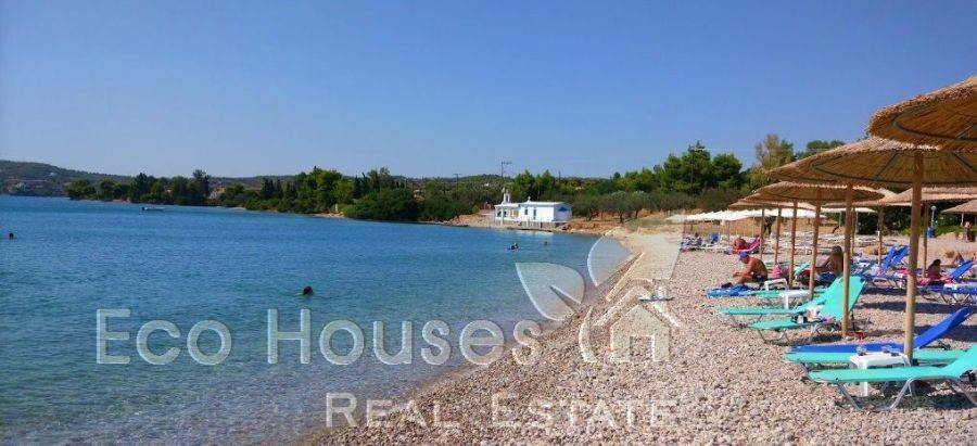 Sandy beach with pebbles located 2,5 km from villa