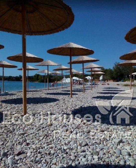 Sandy beach with pebbles located 2,5 km from villa