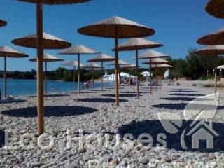 Sandy beach with pebbles located 2,5 km from villa