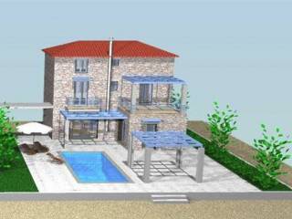 stone maisonette with swimming pool on a plot of 2,500 sq.m.