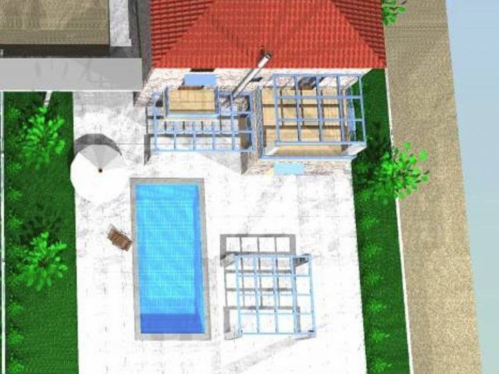 stone maisonette with swimming pool on a plot of 2,500 sq.m.