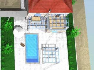 stone maisonette with swimming pool on a plot of 2,500 sq.m.