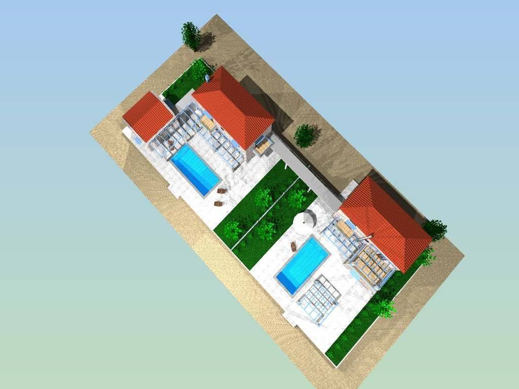 stone maisonette with swimming pool on a plot of 2,500 sq.m.