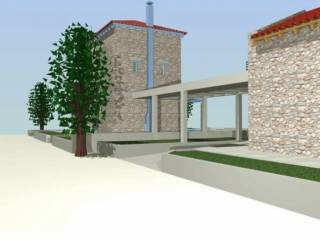 New built stone maisonette with swimming pool on a plot of 1