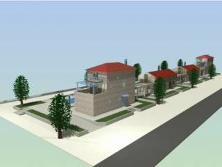 New built stone maisonette with swimming pool on a plot of 1