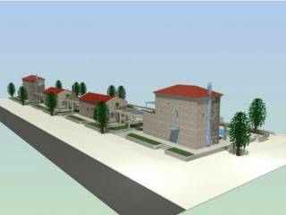 New built stone maisonette with swimming pool on a plot of 1