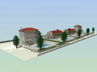 New built stone maisonette with swimming pool on a plot of 1