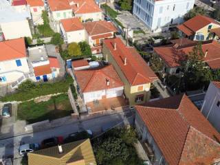 Aerial views of house for sale in Vathi, Ithaca Greece