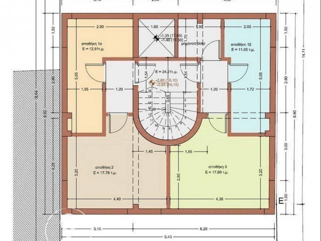 Forumland Real Estate, κάτοψη υπογείου